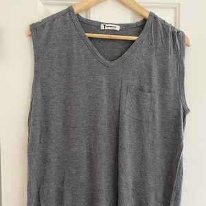 T by Alexander Wang grey t-shirt